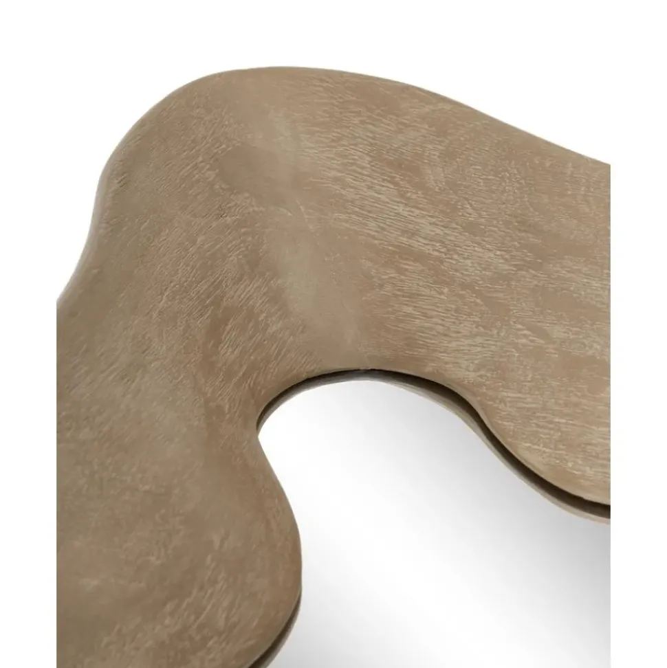 Espejo De Pared De Madera De Mango Riva