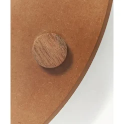 Espejo De Pared Grande Con Estante De Madera Sandro