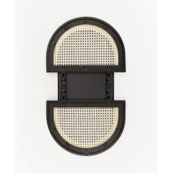 Espejo De Pared Ovalado Con Tejido Vienes Esma