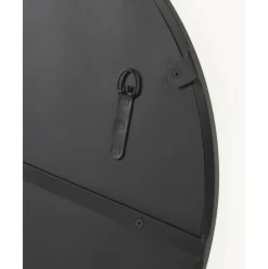 Espejo De Pared Ovalado Verena, Con Estante De Marmol