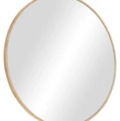 Espejo De Pared Redondo De Roble Avery