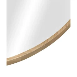 Espejo De Pared Redondo De Roble Avery
