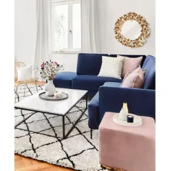 Espejo De Pared Redondo De Metal Butterfly, Estilo Vintage