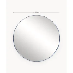 Espejo De Pared Redondo De Metal Ivy