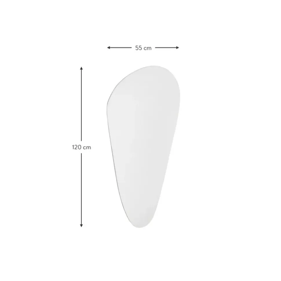 Espejo De Pared Sin Marco Con Forma Organica Dripp