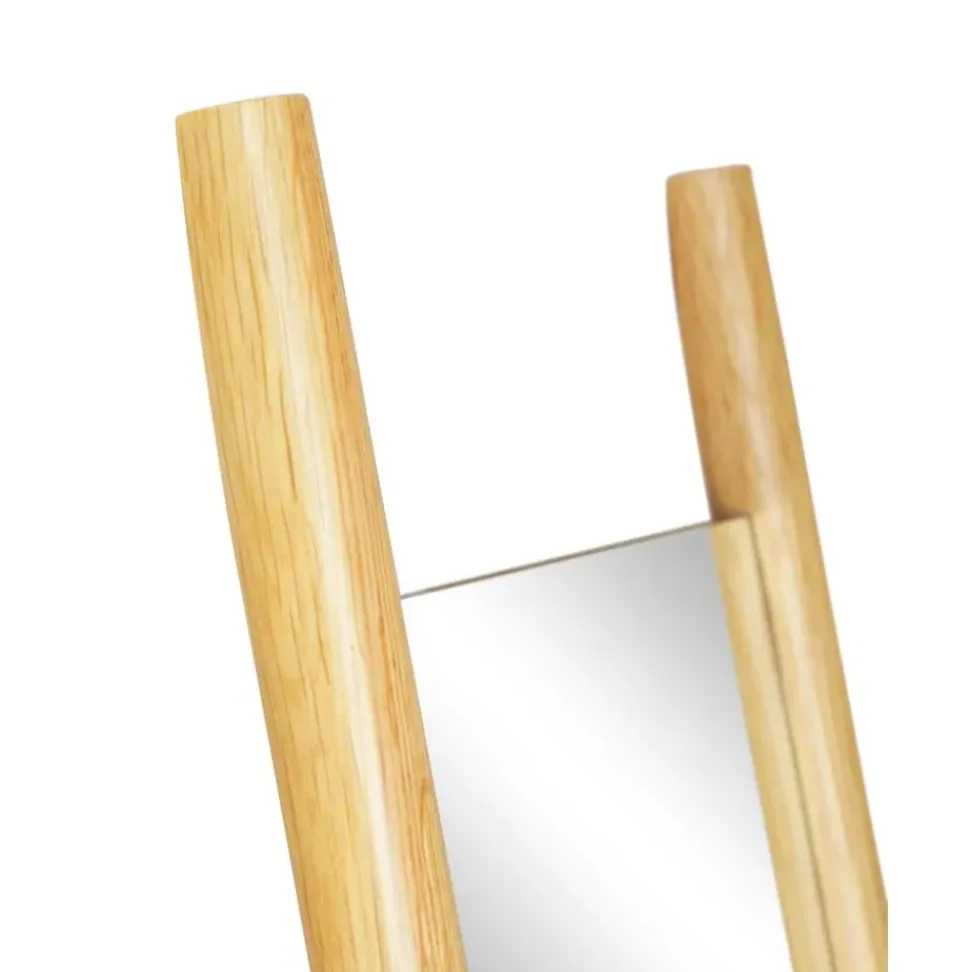 Espejo De Pie De Roble Elin