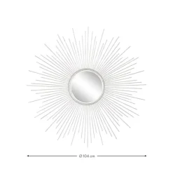 Espejo Sol De Metal Ella