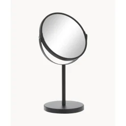 Espejo Tocador Redondo De Metal Classic, Con Aumento