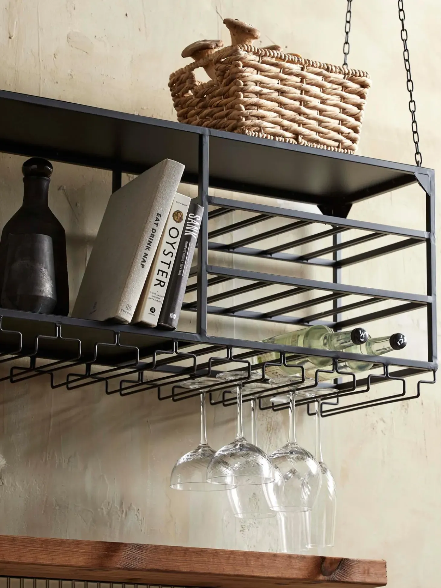 Estante Colgante De Cocina Artesanal Loft