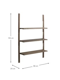 Estante De Pared De Madera De Mango Sinca