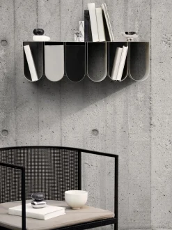 Estante De Pared De Metal Curved