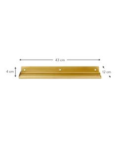 Estante De Pared De Metal Ledge