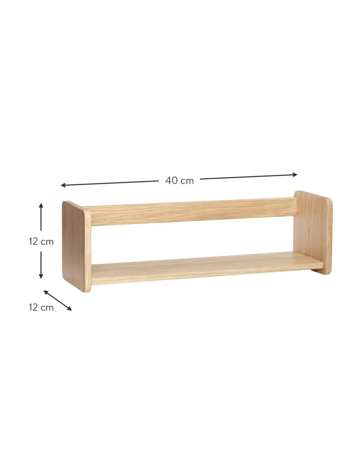 Estante De Pared De Roble Nomad