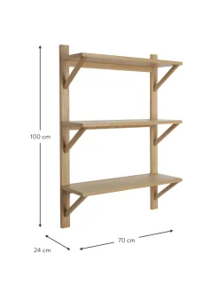 Estante De Pared De Roble Triarch