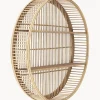 Estante De Pared Redondo De Bambu Bentra