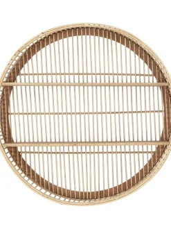 Estante De Pared Redondo De Bambu Bentra