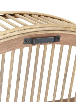 Estante De Pared Redondo De Bambu Bentra