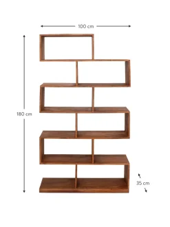 Estanteria De Madera De Acacia Authentico Zick Zack