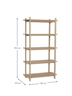 Estanteria De Madera De Roble Epoch