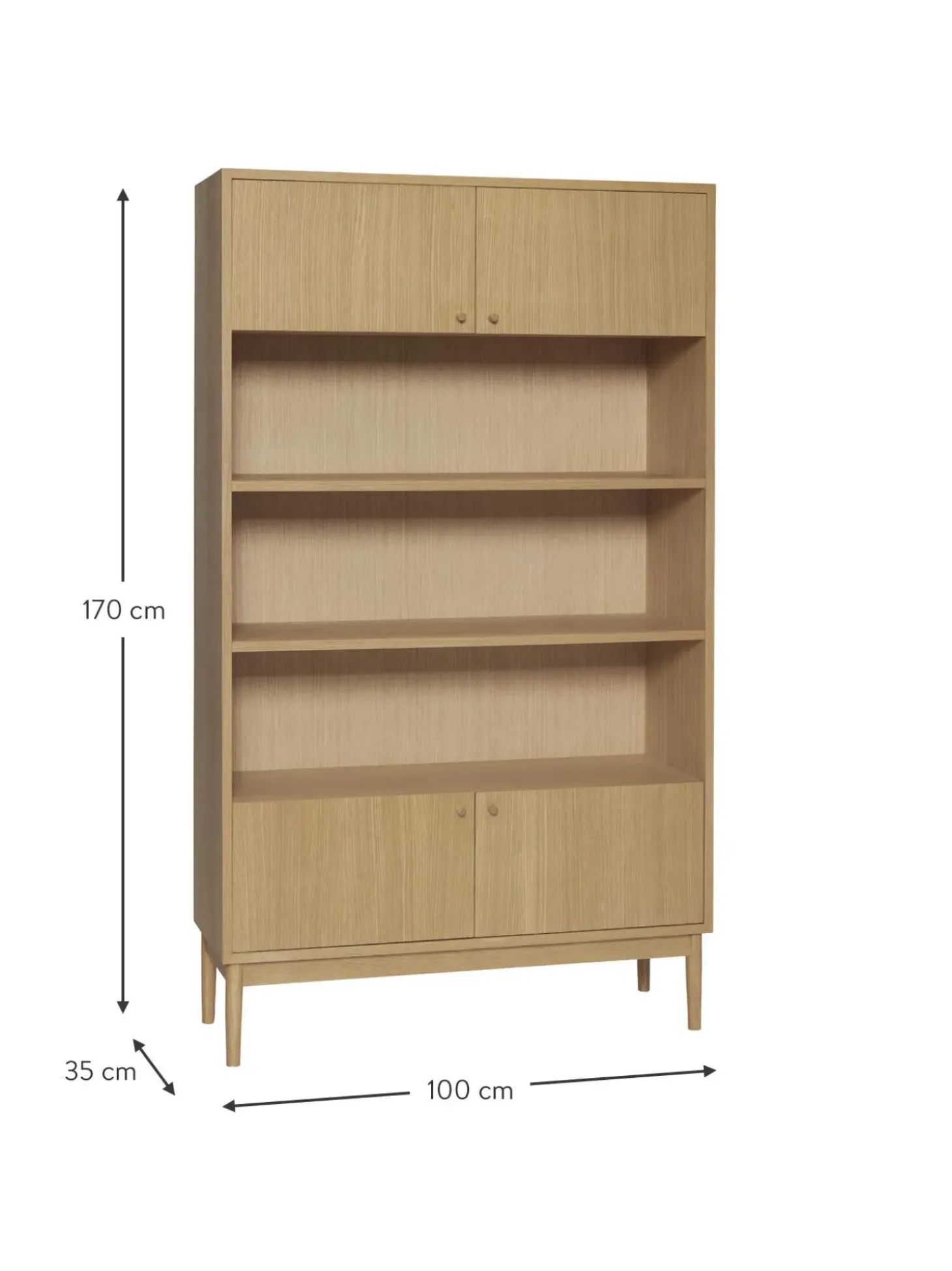 Estanteria De Madera De Roble Prime