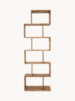Estanteria De Madera De Sheesham Authentico Zick Zack
