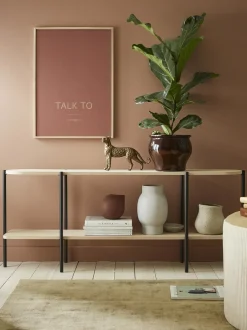 Estanteria De Madera Y Metal Gugge