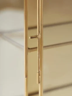 Estanteria De Pared De Metal Y Vidrio Ada