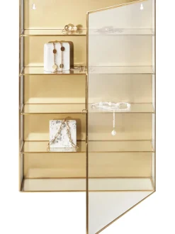 Estanteria De Pared De Metal Y Vidrio Ada