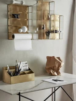 Estanteria De Pared De Metal Y Vidrio Ada