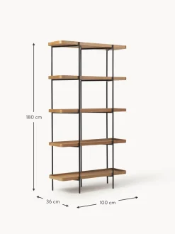 Estanteria Grande De Madera Y Metal Renee