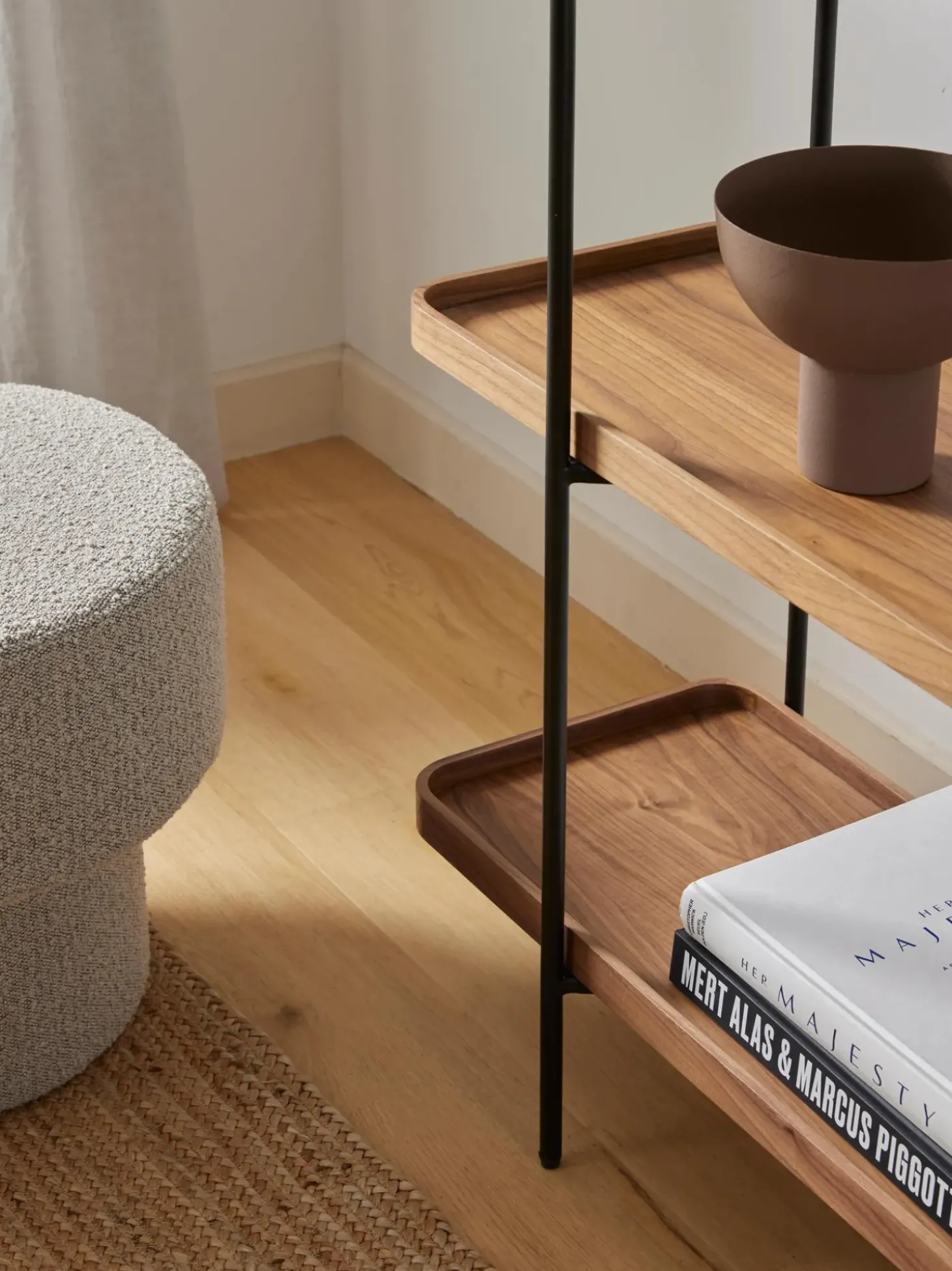 Estanteria Grande De Madera Y Metal Renee