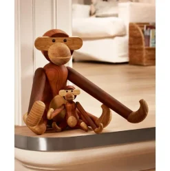 Figura Decorativa De Madera De Teca Affe