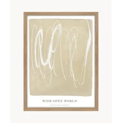 Impresion Digital Enmarcada Wide Open World