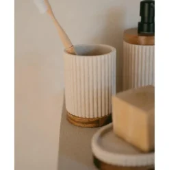 Jabonera Con Madera Laura