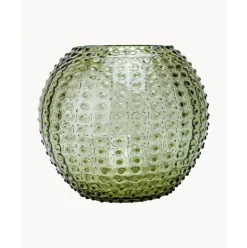 Jarron Artesanal Con Relieves Hobnail