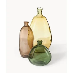 Jarron Botella De Vidrio Reciclado Dina