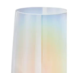 Jarron De Vidrio Iridiscente Soplado Artesanalmente Myla