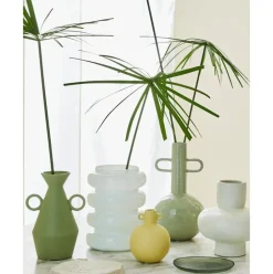 Jarron De Vidrio Reciclado De Diseno Bulb