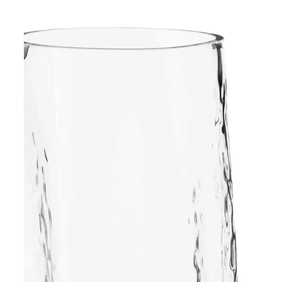 Jarron De Vidrio Soplado Artesanalmente Con Relieves Gry