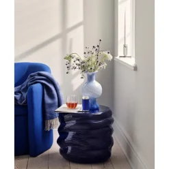 Jarron De Vidrio Soplado Artesanalmente Mella