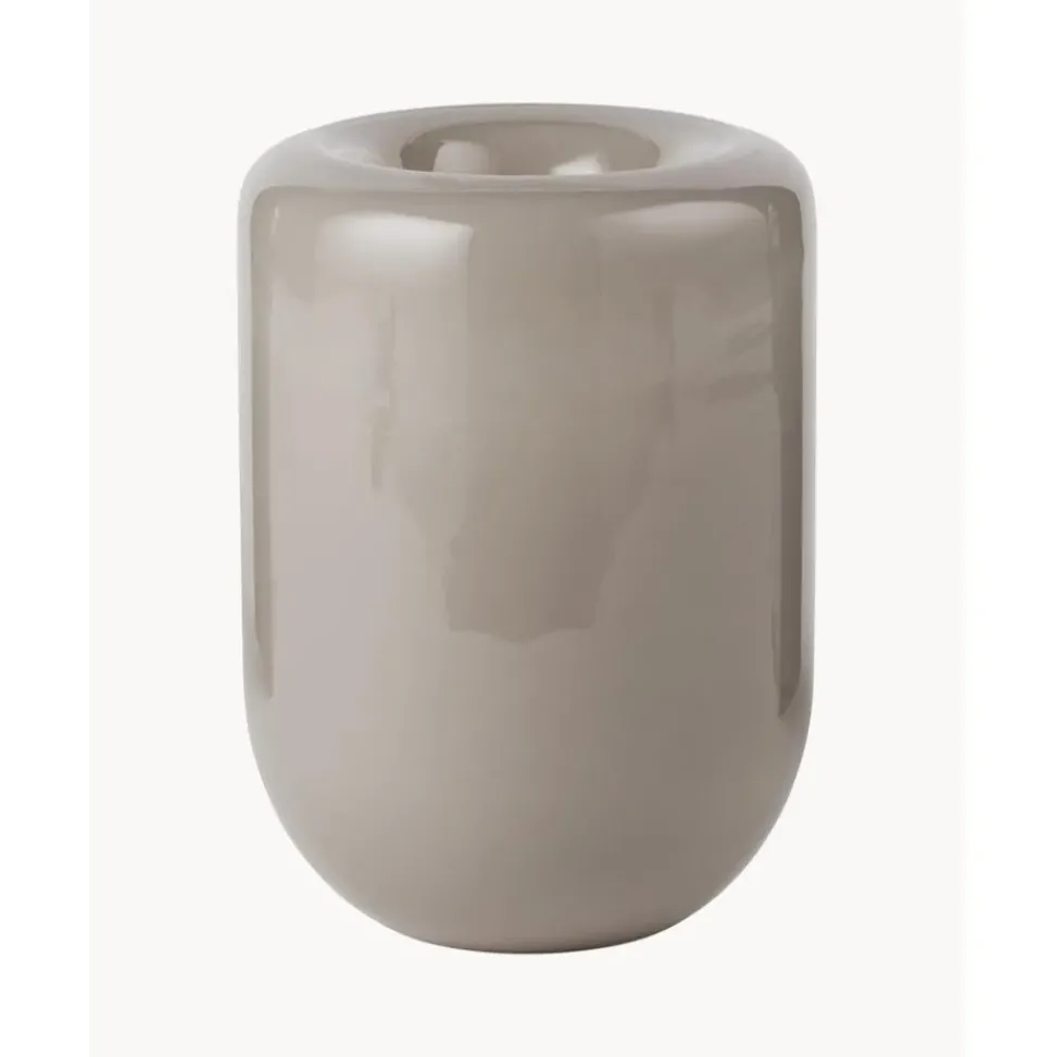 Jarron De Vidrio Soplado Artesanalmente Opal, 20 Cm
