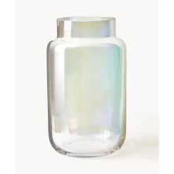Jarron Grande De Vidrio Iridiscente Lasse