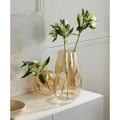 Jarron Grande De Vidrio Soplado Artesanalmente Luster