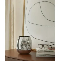 Jarron Pequeno De Vidrio Soplado Artesanalmente Mirror