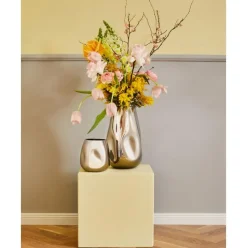 Jarron Pequeno De Vidrio Soplado Artesanalmente Mirror