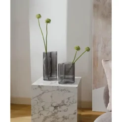 Jarron Soplado Artesanalmente Con Relieve De Diseno Dawn