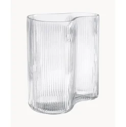 Jarron Soplado Artesanalmente Con Relieve De Diseno Dawn