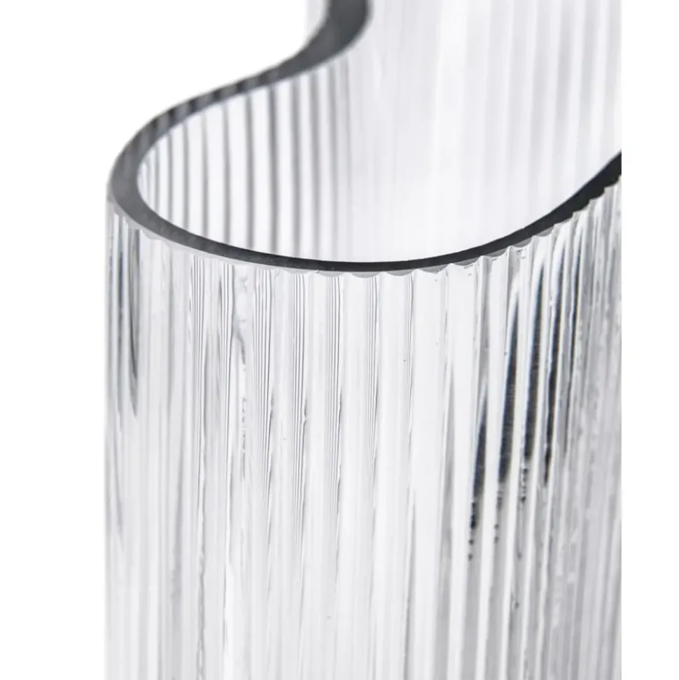 Jarron Soplado Artesanalmente Con Relieve De Diseno Dawn