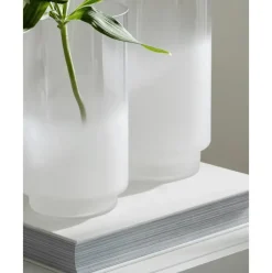 Jarron Soplado Artesanalmente Milky