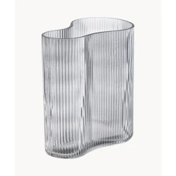 Jarron Soplado Artesanalmente Con Relieve De Diseno Dawn